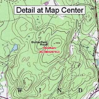 USGS Topographic Quadrangle Map   Windham, New Hampshire (Folded 