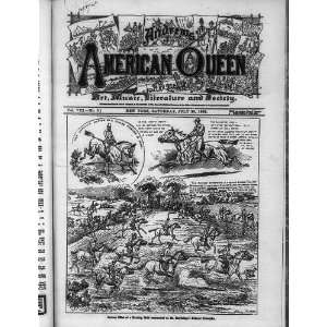   Queen,Hunting field,Muybridges principles,1882,horses: Home & Kitchen