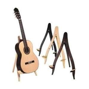  Silver Creek Wooden Folding Guitar Stand, Natural Musical 