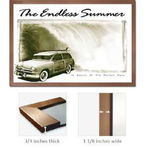  Bronze Framed The Endless Summer Woodie Surf Poster 