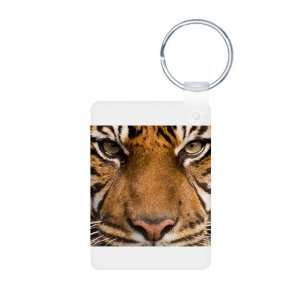    Aluminum Photo Keychain Sumatran Tiger Face 