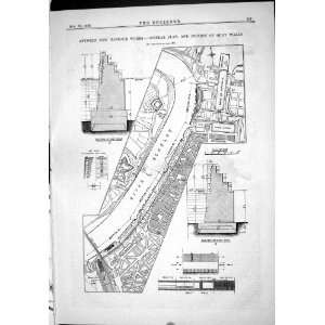   Works Plan Quay Walls Engineering 1883 Caissons: Home & Kitchen