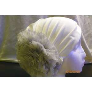   Party Headwear Turban Bonnet Hijab off white Hat: Everything Else