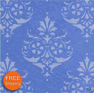 Damask Design * Large stencil for painting walls 0105A  