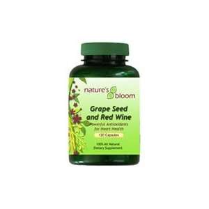 Natures Bloom Grape Seed and Red Wine Capsules 250mg/250mg (60 count)