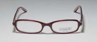 NEW COACH GIANNA 579 46 16 135 BURGUNDY ROSE CRYSTALS EYEGLASSES 