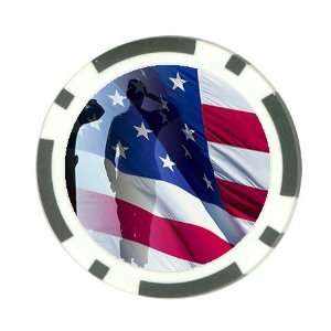  Patriot Heroes USA Poker Chip Card Guard Great Gift Idea 