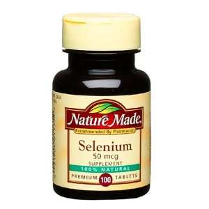   : Nature Made Selenium, 50 mcg (100 Tablets): Health & Personal Care