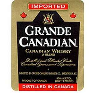  Grande Canadian Whiskey Ltr: Grocery & Gourmet Food