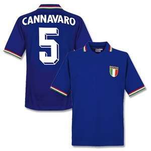 1982 Italy Home Retro Shirt + Cannavaro No.5  Sports 