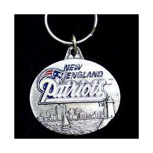  New England Patriots NFL Pewter Key Ring Sports 