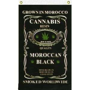  Moroccan Cannabis Flag: Patio, Lawn & Garden