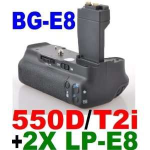 Battery Grip BG E8 for Canon EOS 550D / Rebel T2i SLR Digital Camera 