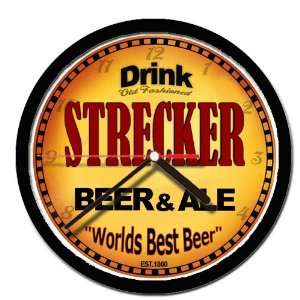  STRECKER beer and ale cerveza wall clock: Everything Else