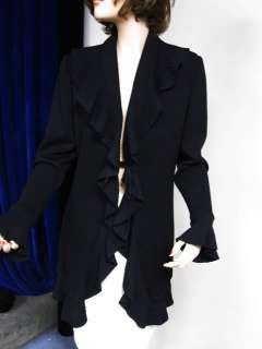 St John Knit COLLECTION Black Kelly COAT Jacket 6 8 NWT $1390  