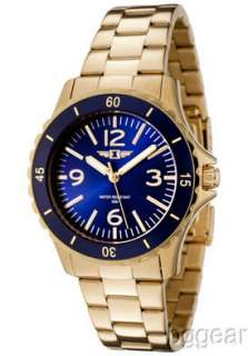 by Invicta 89051 006 Womens Blue Dial 18k Gold Plated Watch