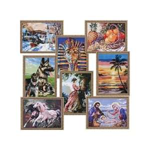  Printed Needlepoint Canvases: Arts, Crafts & Sewing