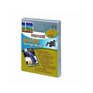  Maxell® DVD Slim Storage Box Cases: Home & Kitchen