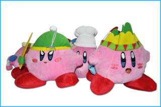 New super mario （Kirby） Plush Figure Toy Set   7(6 pcs)  