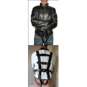  Premium Leather Straitjacket, White, Small: Health 