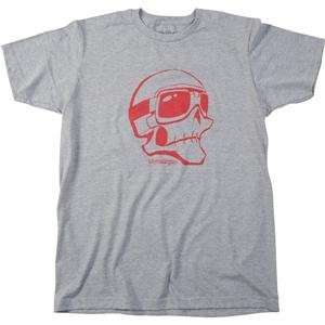 com Troy Lee Designs Open Face Skull Slim Fit T Shirt   Small/Heather 