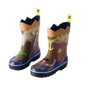  Kidorable Pirate Rainboots   Size 8 Baby