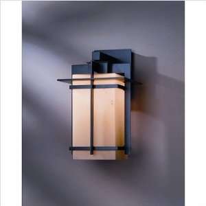   Outdoor Wall Sconce Finish: Black, Shade Color: Stone: Home & Kitchen