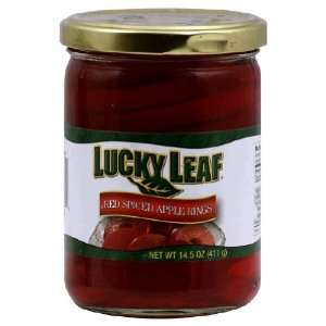 Lucky Leaf, Apple Rings Red Spiced: Grocery & Gourmet Food