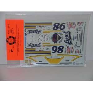    Ford Taurus Stock Car   Lysol Model Car Decals: Everything Else