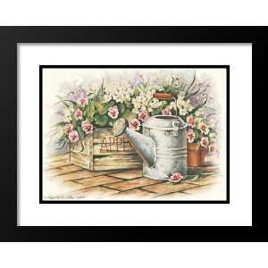   and Double Matted Art 25x29 Watering Can Impatiens Home & Kitchen