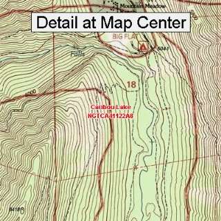  USGS Topographic Quadrangle Map   Caribou Lake, California 