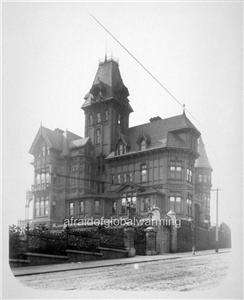 Photo pre 1906 San Fran Calif Mark Hopkins Residence  