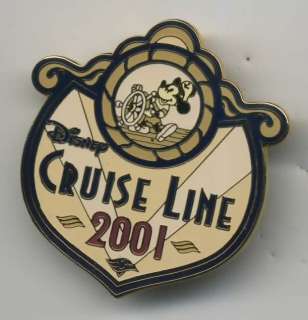 2001 DCL DISNEY CRUISE LINE STEAMBOAT WILLIE LOGO PIN  