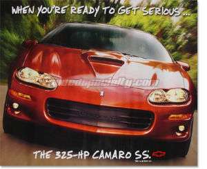2001 Chevy Camaro SS Poster   GM Issued   LS1 Z28   NEW  