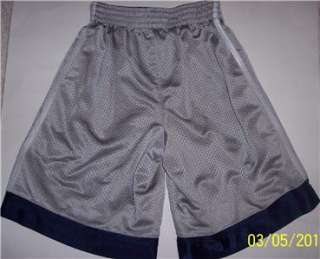   Starter Navy Blue /Gray /White Reversible Basketball Shorts  