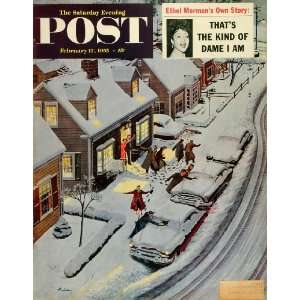   Party Snow Covered Vintage Cars   Original Cover