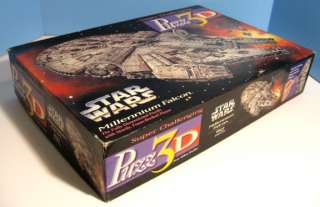 1995 Wrebbit Star Wars Millenium Falcon Spaceship 3D Jigsaw Puzzle 