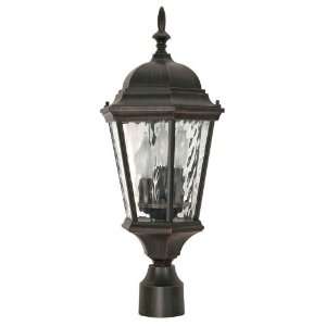   Lantern with Clear Water Glass, Old Penny Bronze