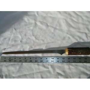   Stag Horn Handle Carbon Steel Knife Carving *97 