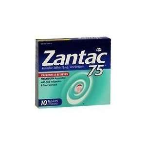  Zantac 75 Acid Reducer 10 Tablets