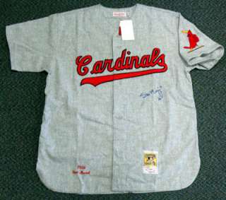 Stan Musial Autographed Signed M&N Cardinals Road Jersey HOF PSA/DNA 