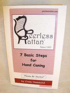 How to Booklet, 7 Basic Steps for Hand Caning, 20 pages  