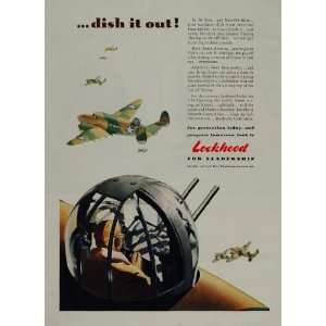   Hudson Bomber Gun Turret Gunner   Original Print Ad