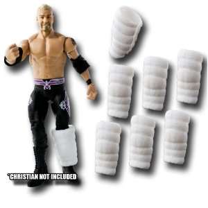  4 Pairs of Leg Casts for Wrestling Action Figures Toys 