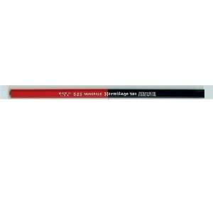  Hermitage 525 Red and Blue Checking Pencil, 12 Pack 