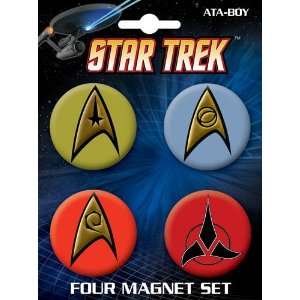  Star Trek Insignia Magnet Set: Home & Kitchen