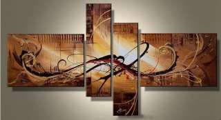 MODERN ABSTRACT HUGE WALL ART OIL PAINTING ON CANVAS with free gift 