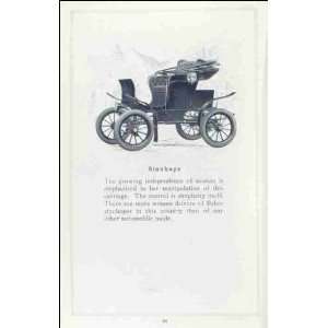    Reprint Baker electric vehicles; Stanhope 1909