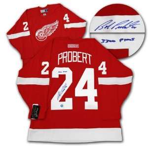  BOB PROBERT Detroit Red Wings SIGNED Hockey Jersey Sports 