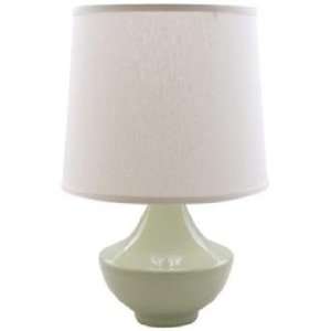   Potteries Mid Century Mod Celadon Green Table Lamp